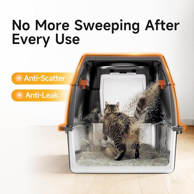 Extra Large Stainless Steel Litter Box - Image 3