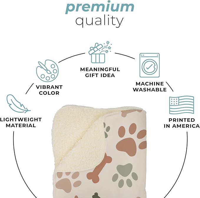Prints Next Day – Custom 60" x 80" Sherpa Pet Lightweight Blanket Personalized - Image 5