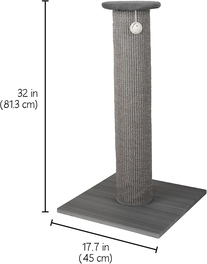 Kitty City Tall Sisal Cat Scratching Post, 32” Durable Scratcher - Image 3