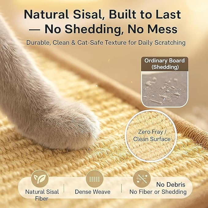 32" Sisal L Shaped Cat Scratch Pad - Image 4