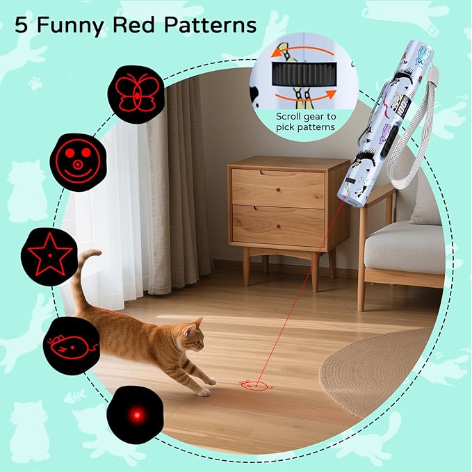 TBTeek Cat Toy, Battery Screen, Cute Fun Creative Body, Rechargeable, 7 - Image 4