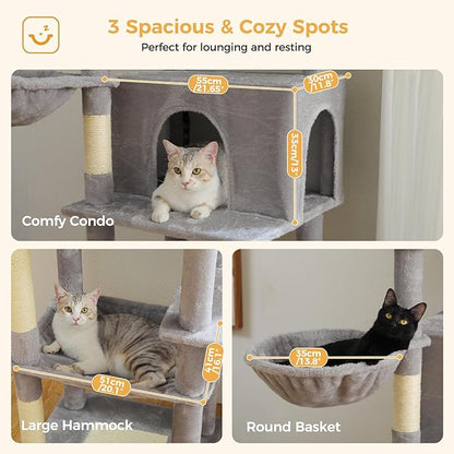PAWZ Road Tall Cat Tree, 73 Inches Large Cat Tower - Image 4
