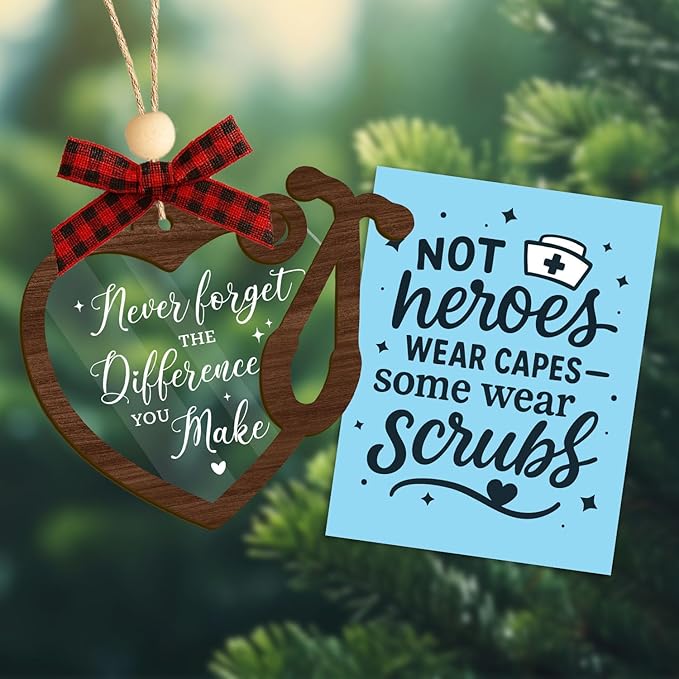 Nurse Appreciation Christmas Ornament, Meaningful Christmas Ornaments - Image 7