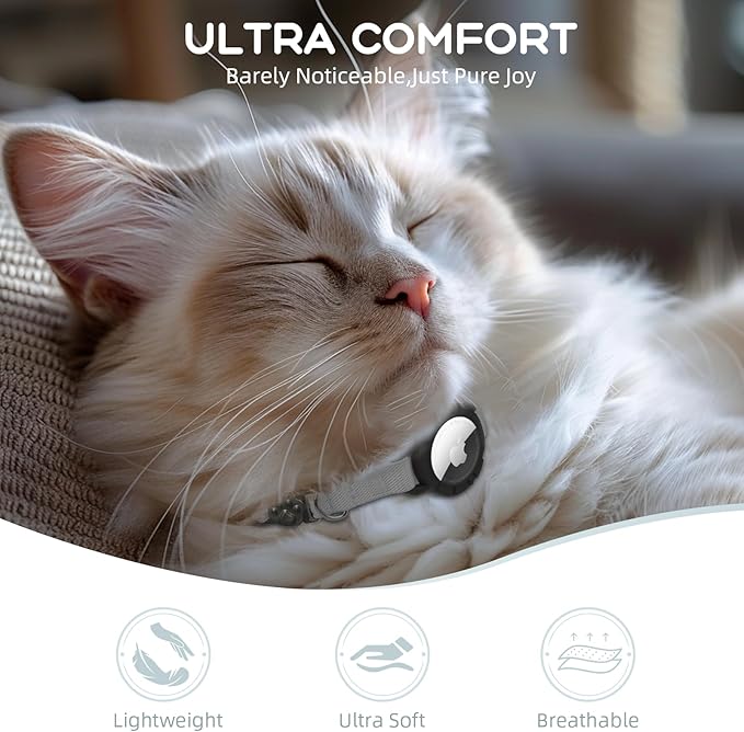 AirTag Cat Collars, Stretchy Collar - Image 2