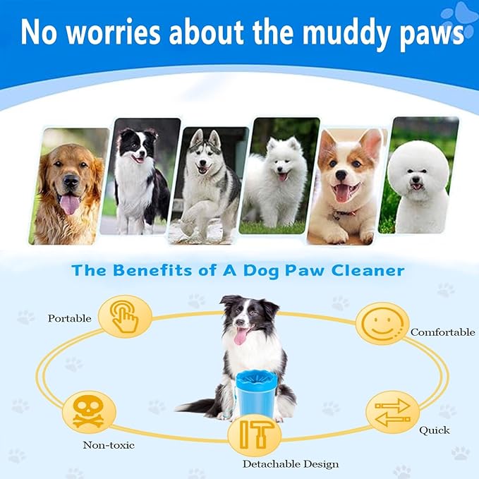 Dog Paw Cleaner, Pets Foot wash Cup-Pet Foot Cleaner - Image 5