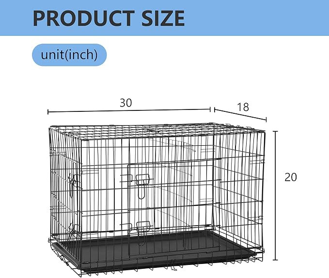 FDW 30 inch Dog Crate Dog Kennel Cage - Image 7