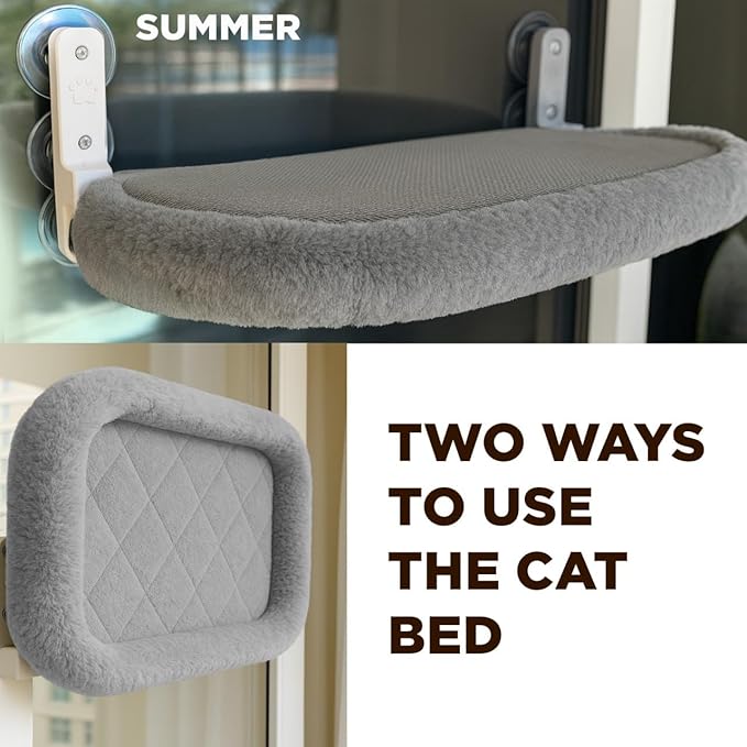 Cat Window Perch – Strong 6 Suction Cup Foldable Cat Hammock Bed - Image 8
