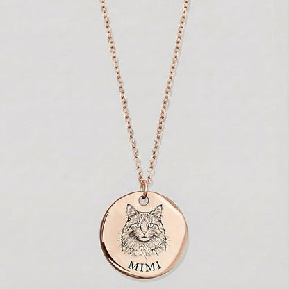 MignonandMignon Personalized Pet Portrait Necklace – Custom Jewelry Gift - Image 2