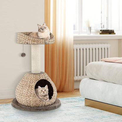 Tangkula Modern Cat Tree, Small Cat Tower - Image 3