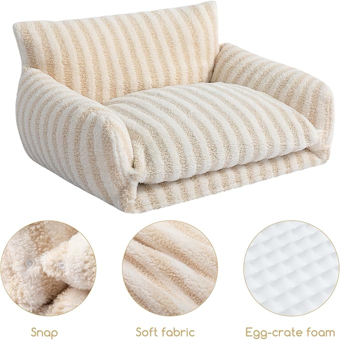 Hollypet Cat Bed Fluffy Plush Multifunctional Double-Layer Machine Washable - Image 5