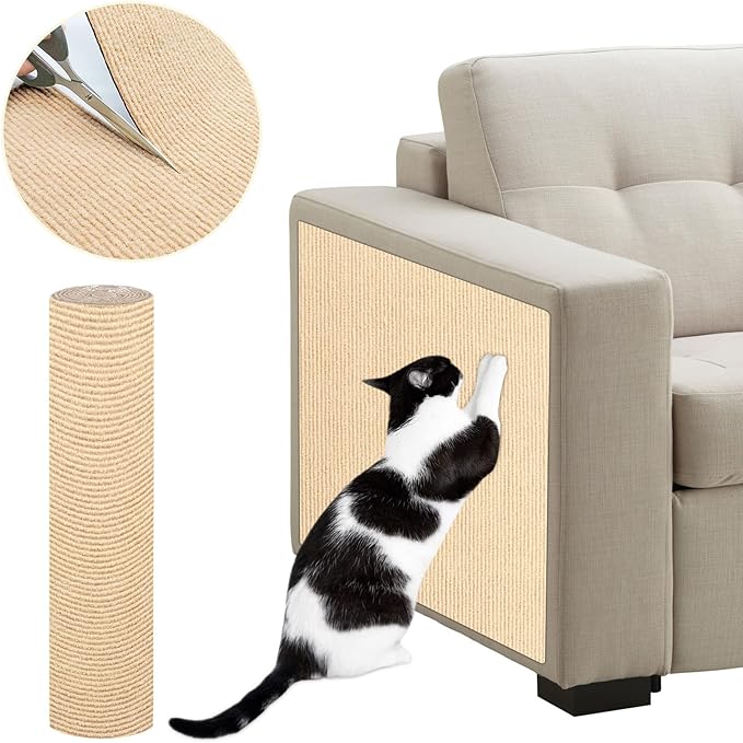 ENONCI 78.7"x15.8" Large Couch Protector from Cat Claws, Anti Scratch Furniture by ENONCI