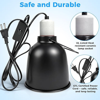 5.5 Inch Reptile Deep Dome Light Fixture - Image 3