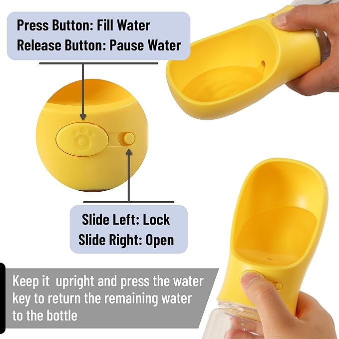 Mr. Pen- Portable Dog Water Bottle, 19 oz, Leak Proof Puppy Water Dispenser - Image 2