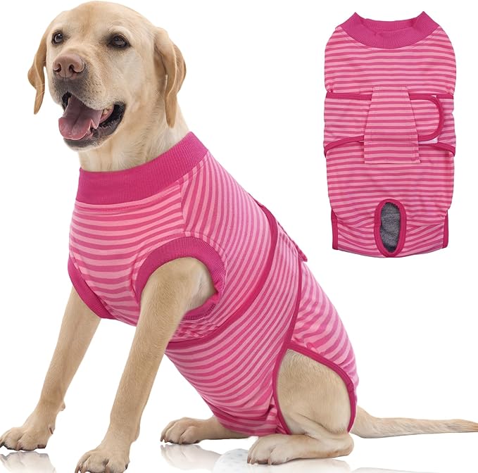FUAMEY Recovery Suit for Dogs After Surgery, Soft Breathable Dog Bodysuit by FUAMEY