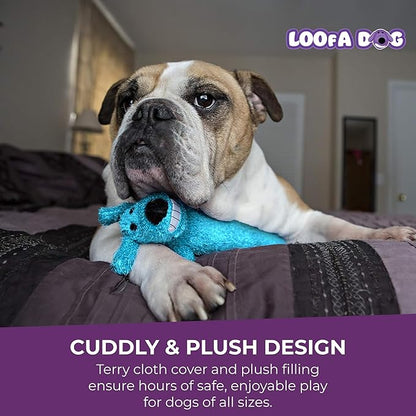 Multipet Loofa Dog Plush Toy w/ Birthday Hat - Image 5