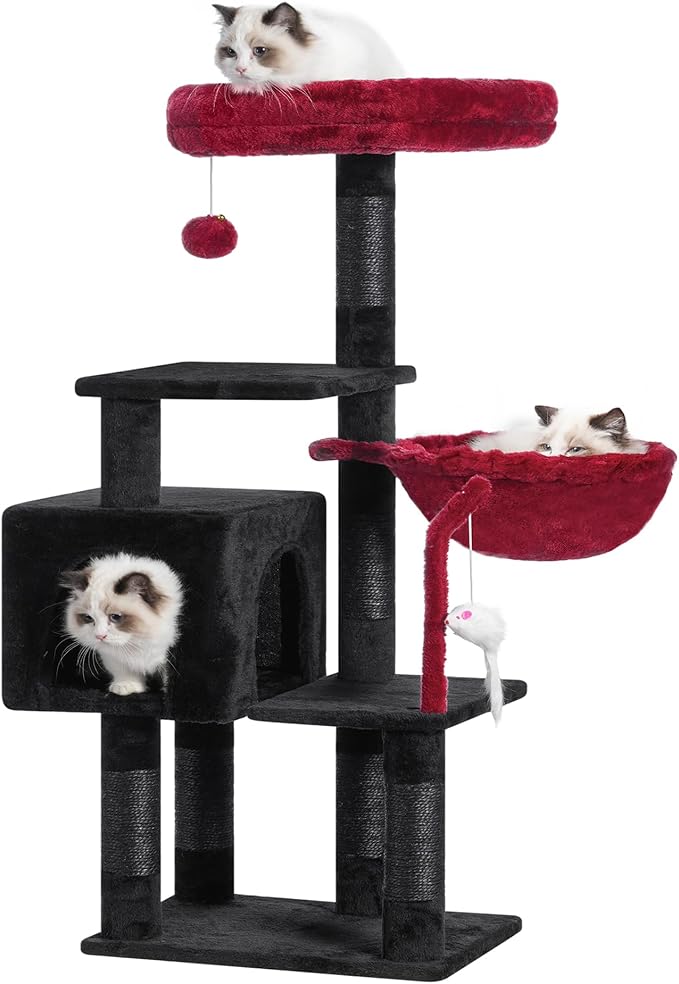 Heybly Cat Tree with Toy, Cat Tower condo by HEYBLY