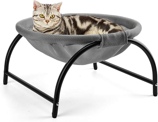 LIFLIX Raised Cat Hammock Bed, Free Standing Cat Cot by LIFLIX