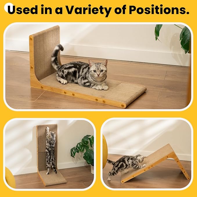 Conlun Cardboard Cat Scratcher, Vertical Wall-Leaning Scratching Board to - Image 5