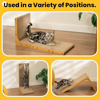 Conlun Cardboard Cat Scratcher, Vertical Wall-Leaning Scratching Board to - Image 5