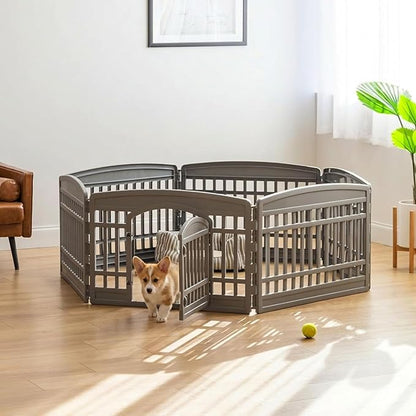 IRIS USA 24" Dog Playpen 6-Panel Pet Exercise Pen - Image 4