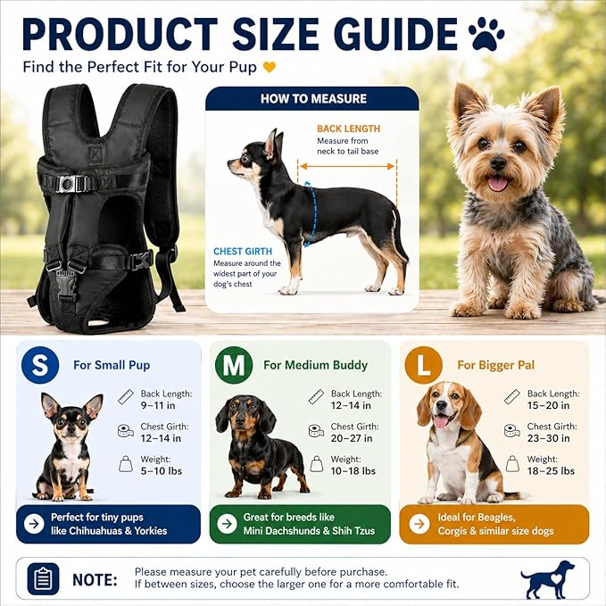 Dog Backpack Carrier, Legs-Out Front Carrier - Image 2