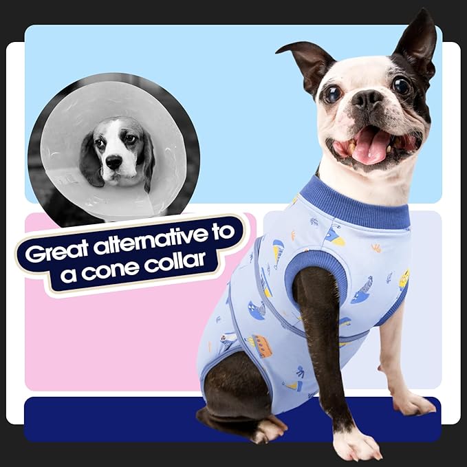 FUAMEY Recovery Suit for Dogs After Surgery, Soft Breathable Dog Bodysuit - Image 4
