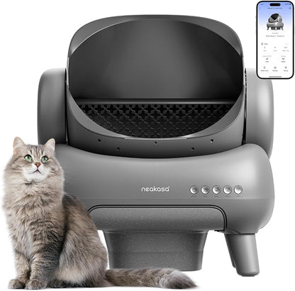 Neakasa M1 Plus Open-Top Self-Cleaning Cat Litter Box, 360° Safety Sensors by Neakasa