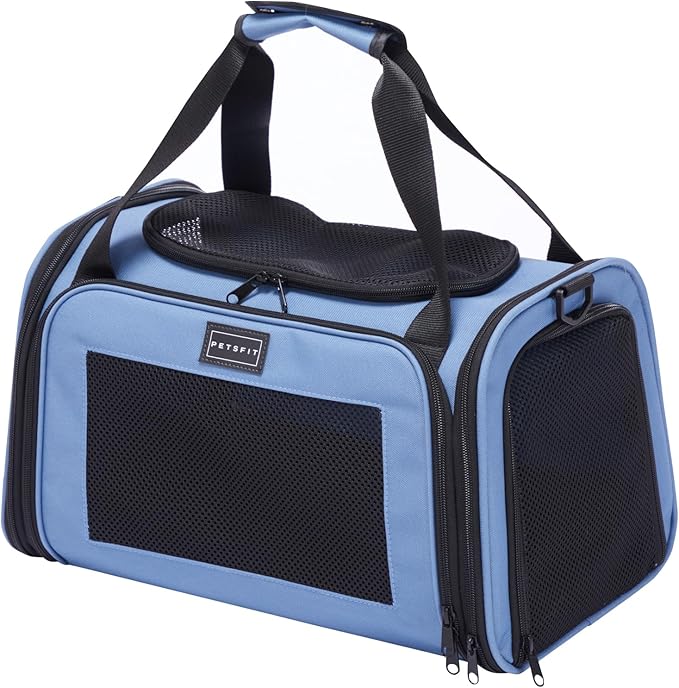 PETSFIT Pet Carrier, Dog Carrier Airline Approved, Collapsible Soft Sided TSA by Petsfit
