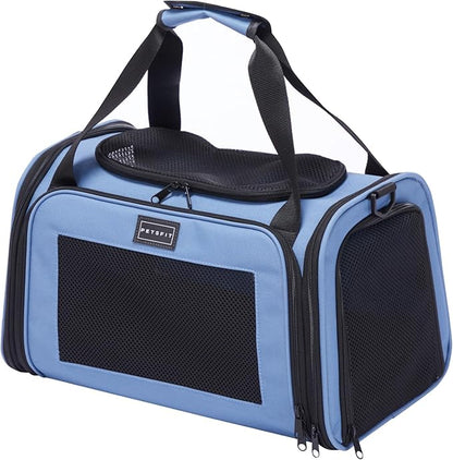 PETSFIT Pet Carrier, Dog Carrier Airline Approved, Collapsible Soft Sided TSA by Petsfit