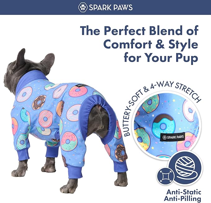 Spark Paws Dog Pajama, Dog Recovery Suit Male, Ultra-Soft and 4-Way Stretch - Image 2