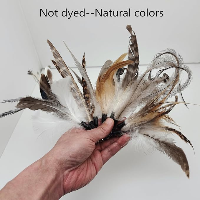 miwoowim Natural unstained Feathers, Cat Feathers Refill - Image 3