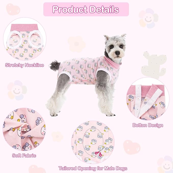 Coppthinktu Recovery Suit for Dogs After Surgery, Dog Onesie Surgery Recovery - Image 3