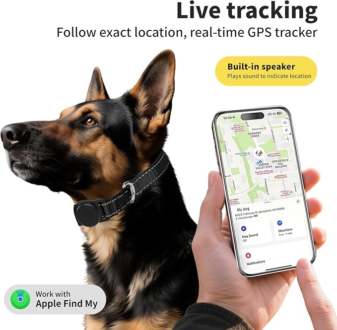 GPS Tracker for Dogs, Mini GPS Cat Tracker, Smart Pet Activity Tracker - Image 2