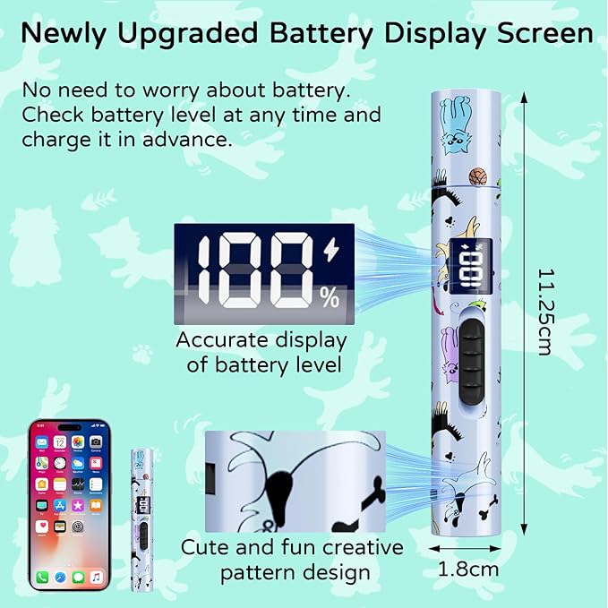 TBTeek Cat Toy, Battery Screen, Cute Fun Creative Body, Rechargeable, 7 - Image 2