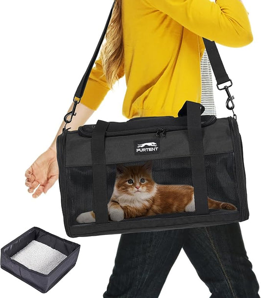 TSA Approved Pet Carrier for Small Cats and Puppies, Soft-Sided and Foldable by FURTENT