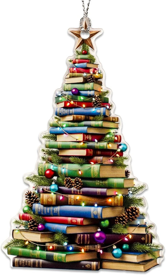 Book Ornament, Book Ornaments for Christmas Tree, Christmas Ornaments 2026 by NELXI