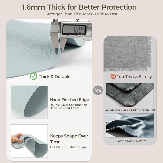 Premium Thick Silicone Placemat，Heat & Oil Resistant, Non-Slip Table Mat - Image 2