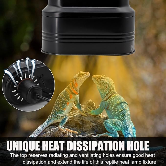 MECESOR Dual Reptile Lamp Fixture - Image 4
