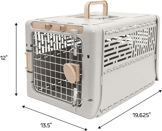 SportPet Designs Collapsible X-Small Pet Travel Carrier, Hard-Sided Kennel - Image 3
