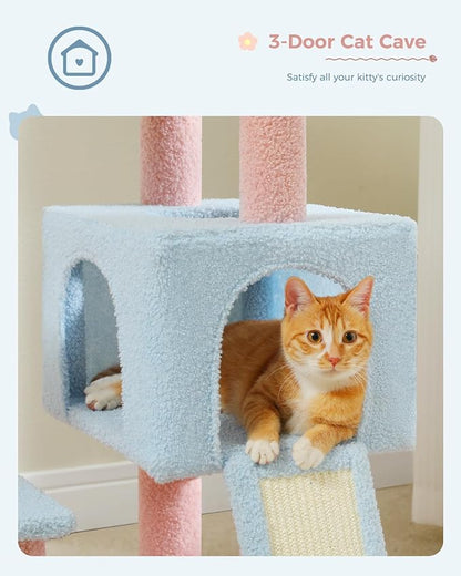 MUTTROS Flower Cat Tree 47.2" Multi-Level Cat Tower - Image 3