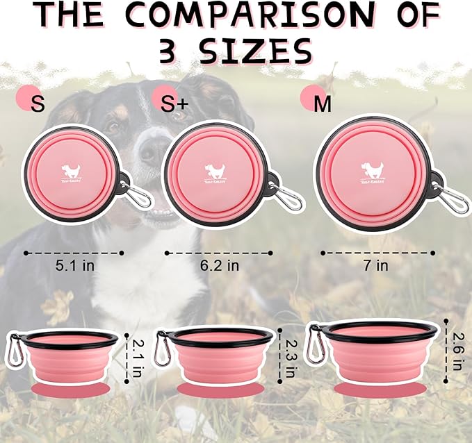 Collapsible Dog Bowls for Travel, BPA Free) - Image 3