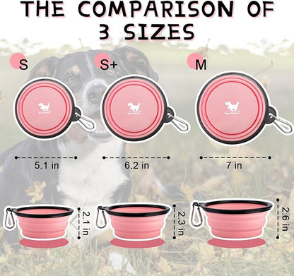 Collapsible Dog Bowls for Travel, BPA Free) - Image 3