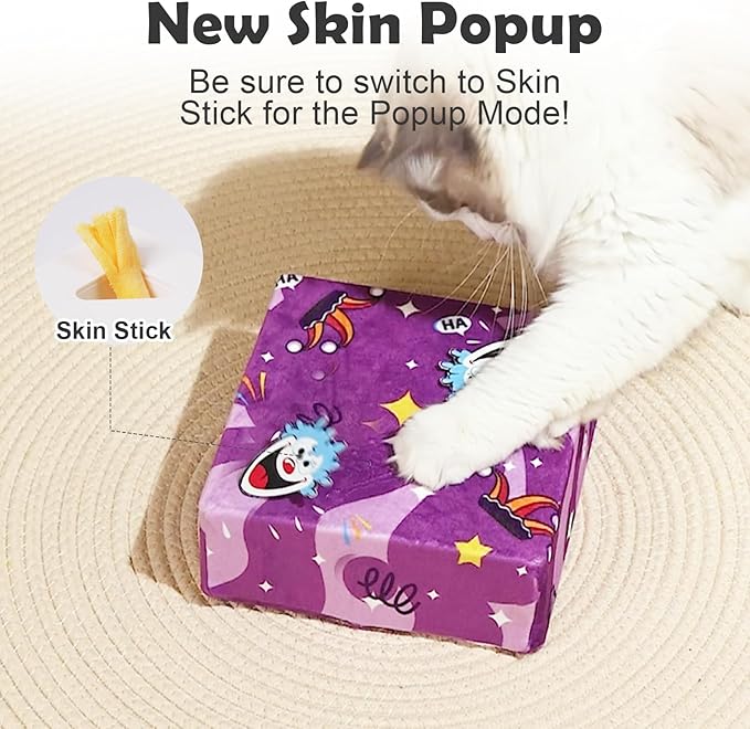 Interactive Cat Toys -Migibox for Indoor Bored Cats, Automatic Pop Out Feathers - Image 5