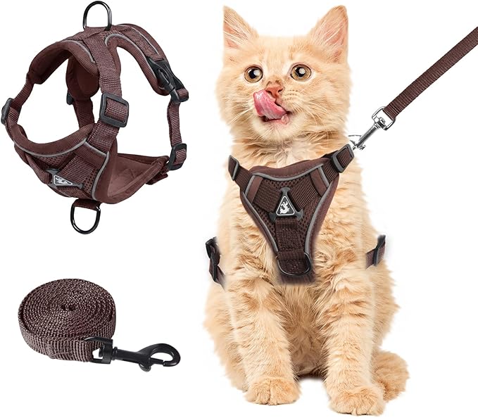 Wanheart Summer cat Chest Harness and Leash, Anti-Escape Adjustable Soft mesh by Unknown