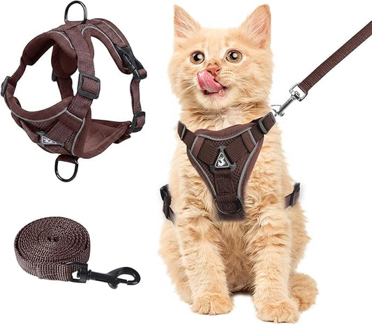 Wanheart Summer cat Chest Harness and Leash, Anti-Escape Adjustable Soft mesh by Unknown