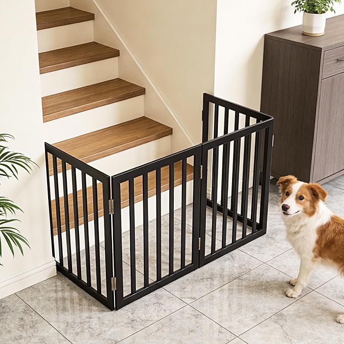 Dog Gate Indoor, Freestanding Dog Fence - Image 3