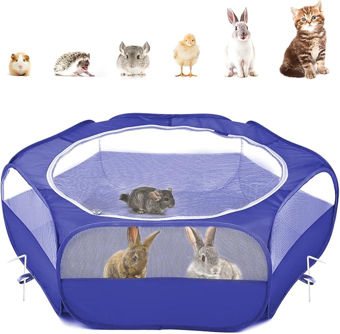 Pawaboo Small Animals Playpen, Waterproof Small Pet Cage Tent by Pawaboo