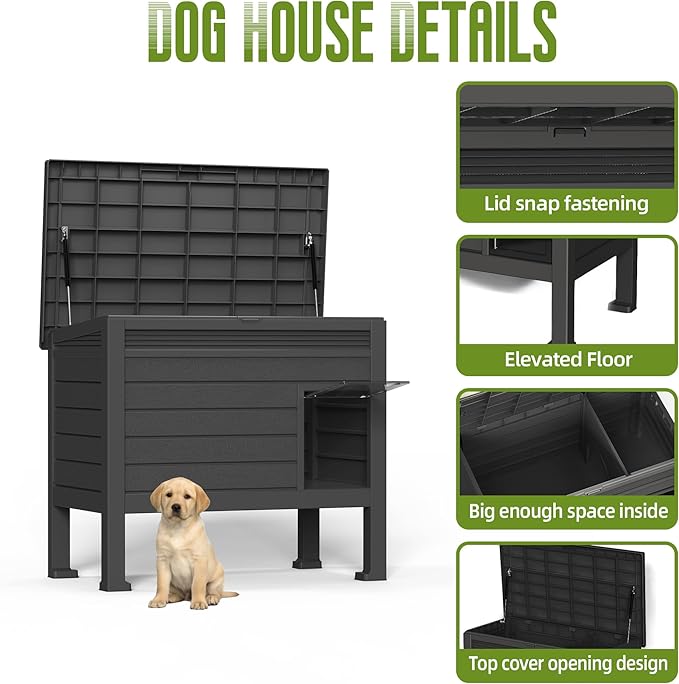 DRATO Indoor & Outdoor Resin Dog House - Image 3