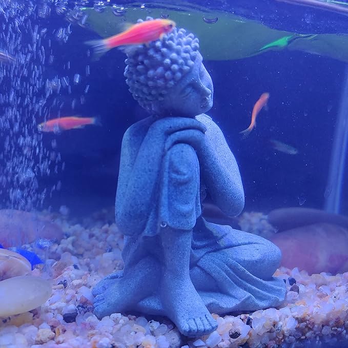 Fish Tank Buddha Statue Decorations Aquarium Decor Betta Fish Tank Accessories - Image 5