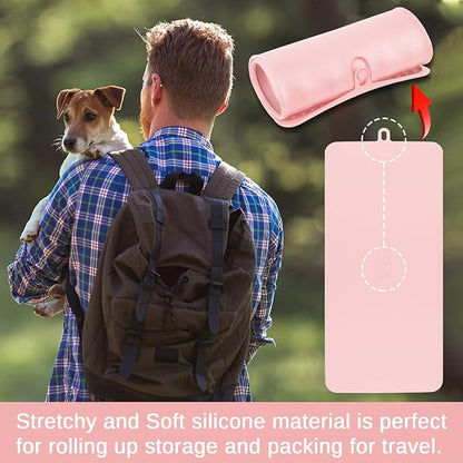 Pet Placemat for Dog and Cat, Mat for Prevent Food and Water Overflow, Portable - Image 6